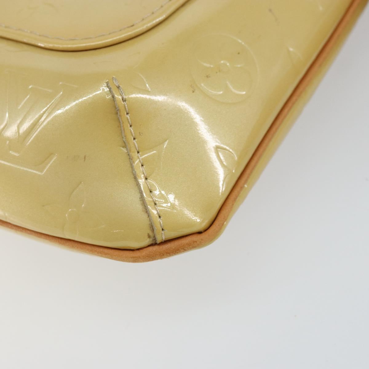 LOUIS VUITTON Monogram Vernis Thompson Street Bag Beige M91301 LV Auth ep10992