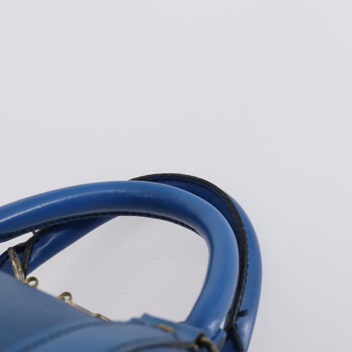 LOUIS VUITTON Epi Keepall 50 Boston Bag Blue M42965 LV Auth ep10993