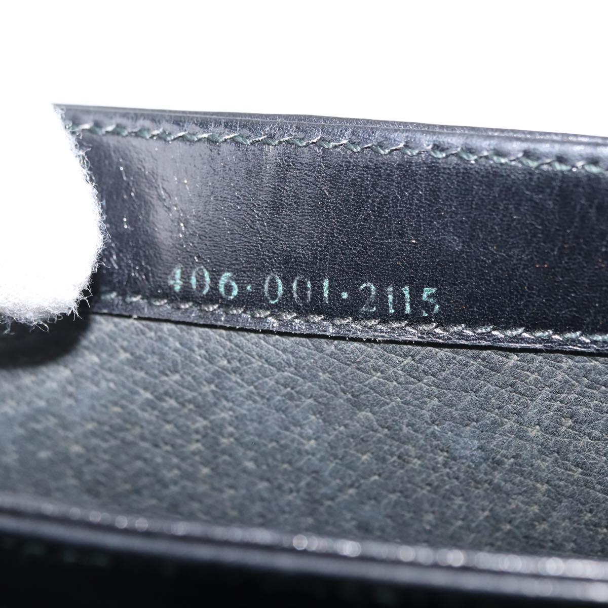 GUCCI Shoulder Bag Leather Black Auth ep10994