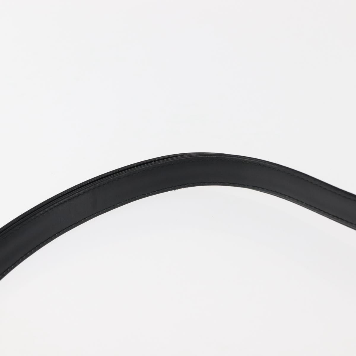 GUCCI Shoulder Bag Leather Black Auth ep10994