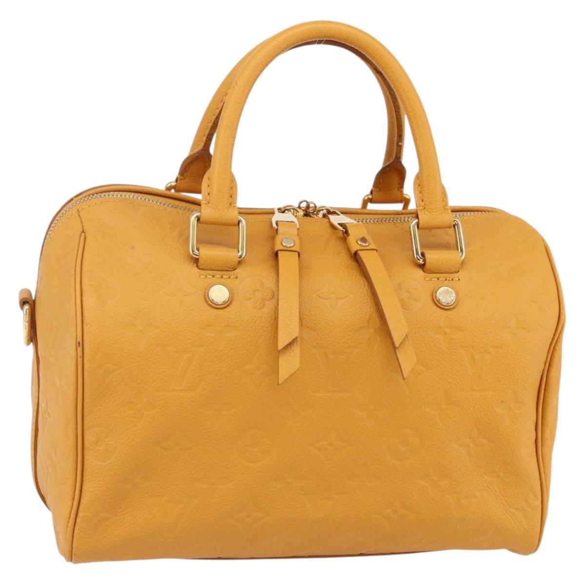 LOUIS VUITTON Empreinte Speedy Bandouliere 25 Bag Saffron M40904 LV Auth ep10999