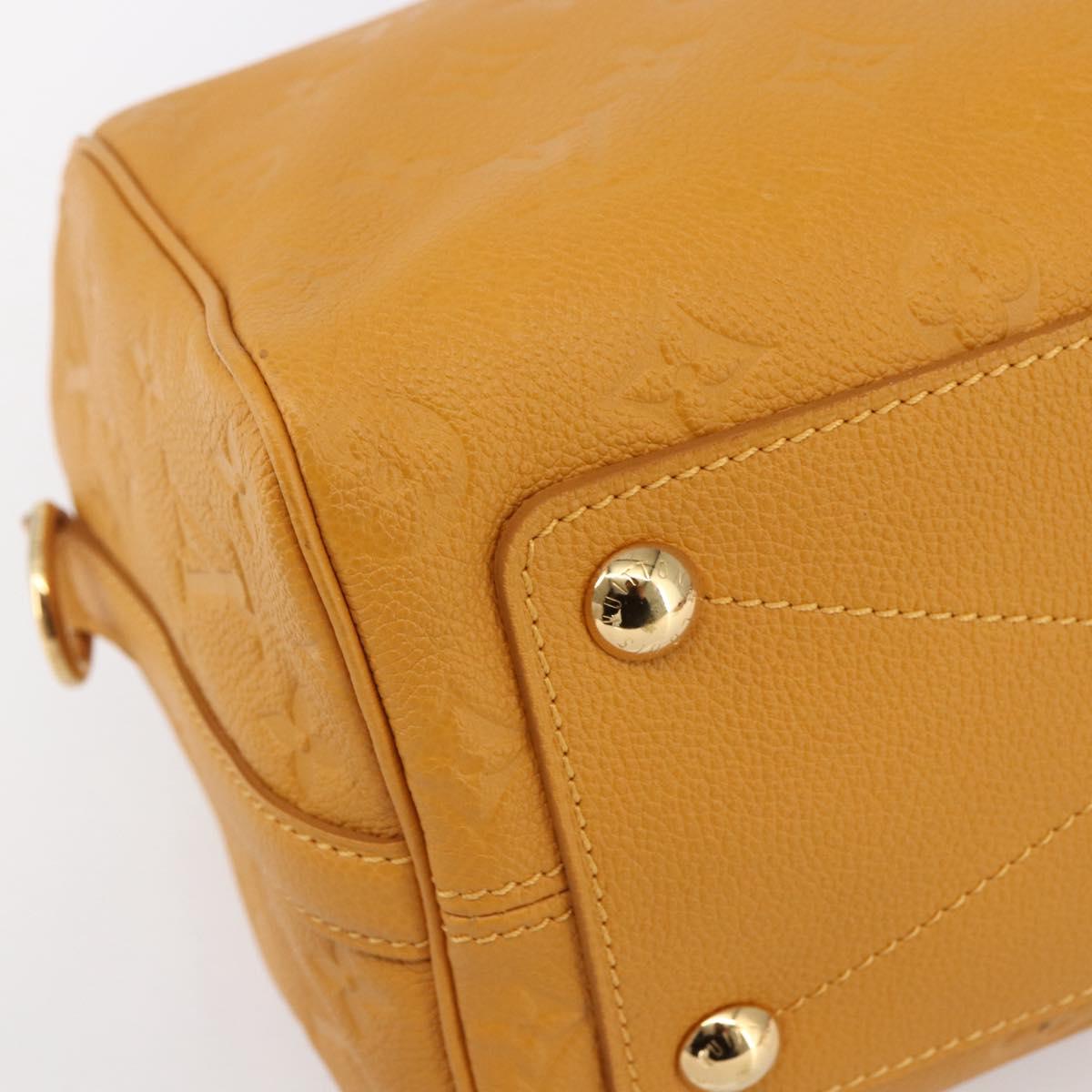 LOUIS VUITTON Empreinte Speedy Bandouliere 25 Bag Saffron M40904 LV Auth ep10999