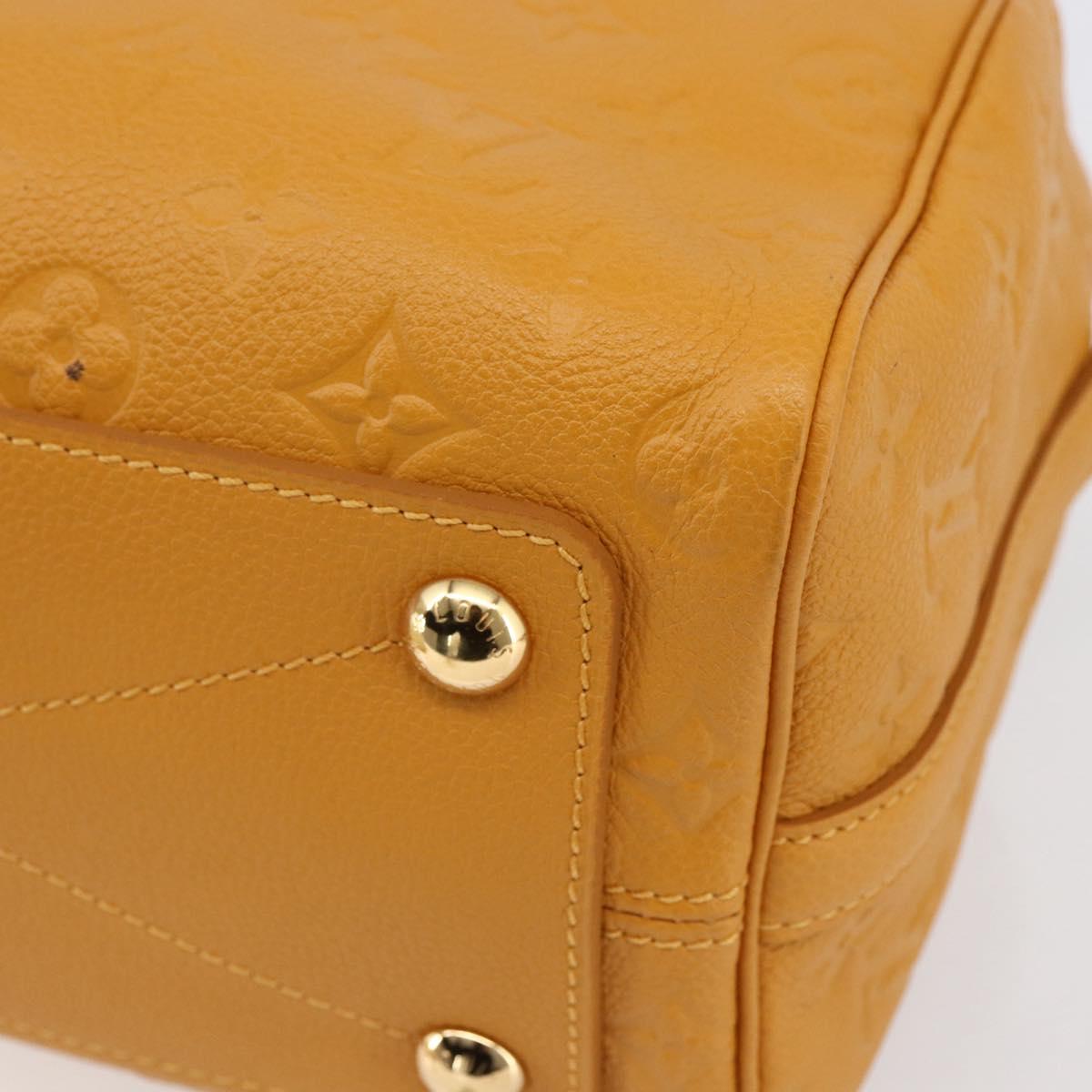 LOUIS VUITTON Empreinte Speedy Bandouliere 25 Bag Saffron M40904 LV Auth ep10999