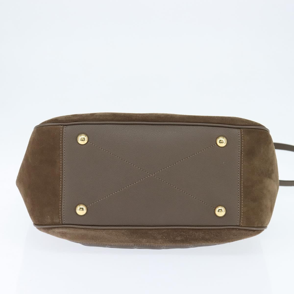 LOUIS VUITTON Monogram Empreinte Audacieuse GM Shoulder Bag Tail LV Auth ep11001