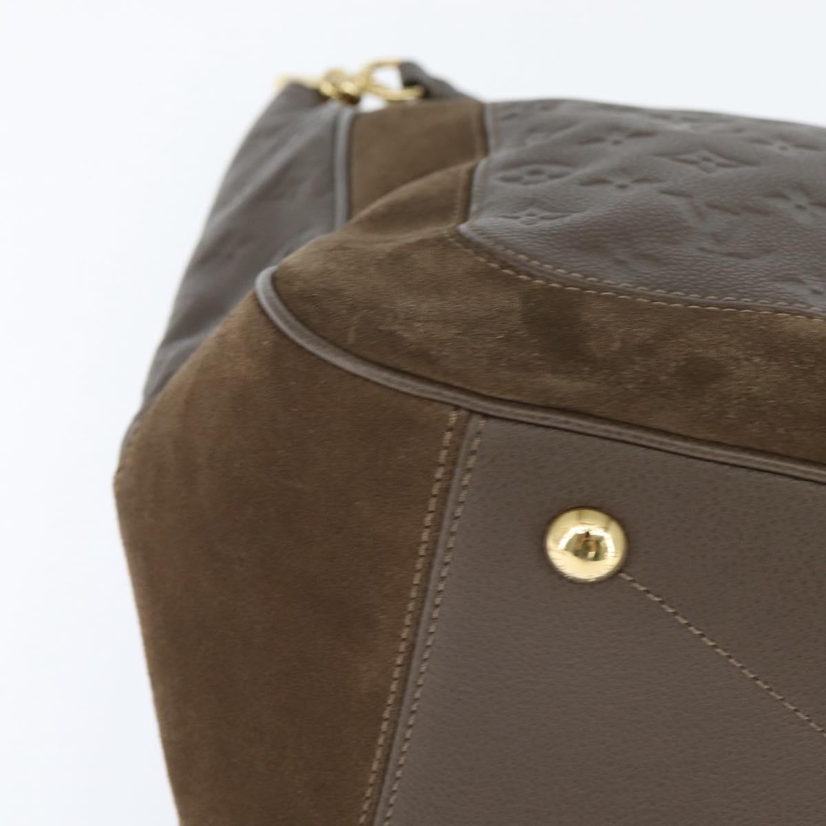 LOUIS VUITTON Monogram Empreinte Audacieuse GM Shoulder Bag Tail LV Auth ep11001