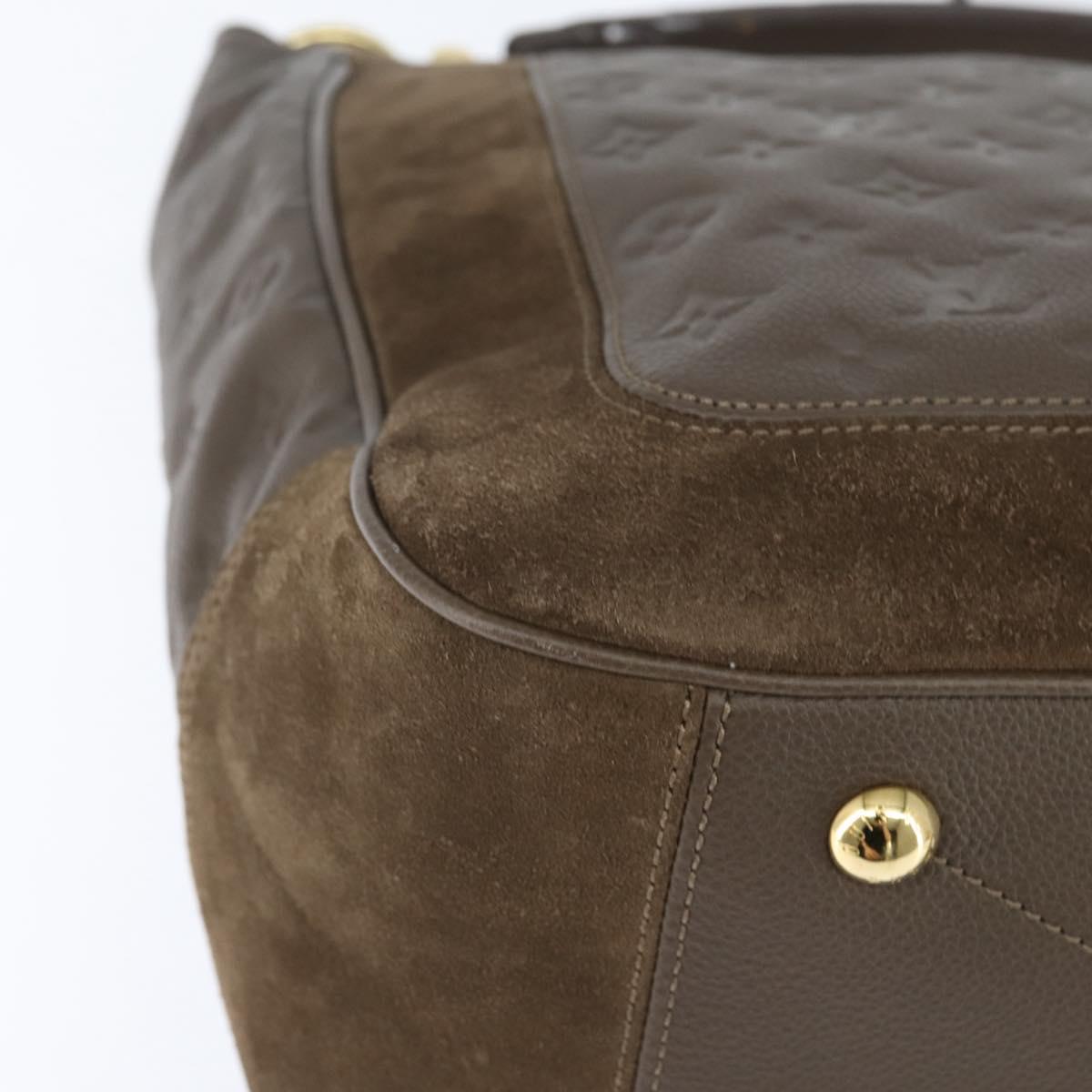 LOUIS VUITTON Monogram Empreinte Audacieuse GM Shoulder Bag Tail LV Auth ep11001