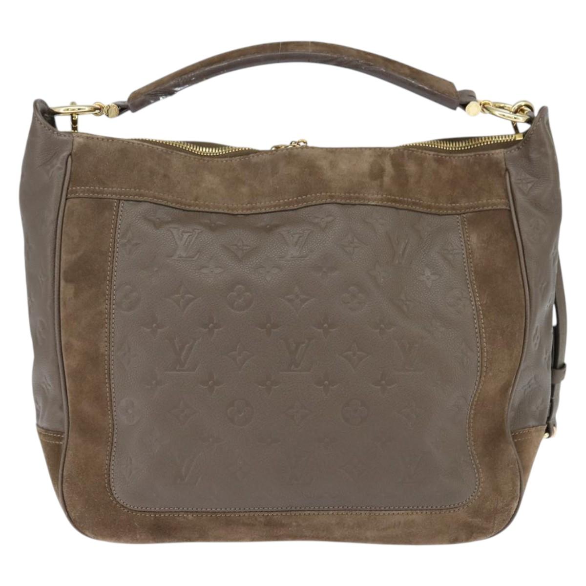 LOUIS VUITTON Monogram Empreinte Audacieuse GM Shoulder Bag Tail LV Auth ep11001