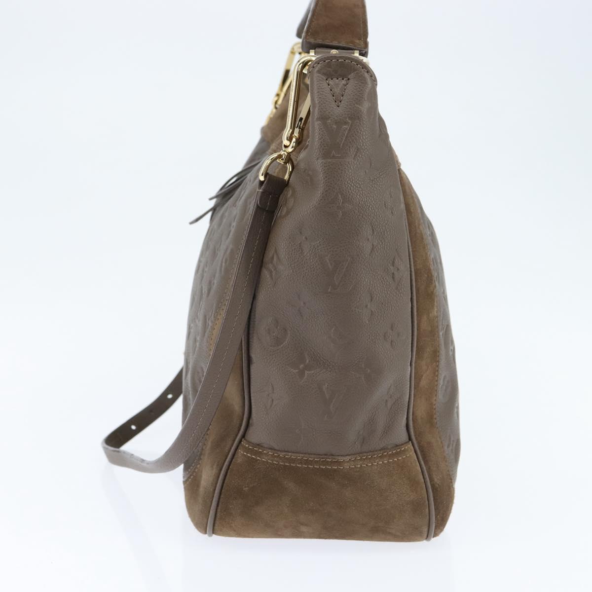 LOUIS VUITTON Monogram Empreinte Audacieuse GM Shoulder Bag Tail LV Auth ep11001