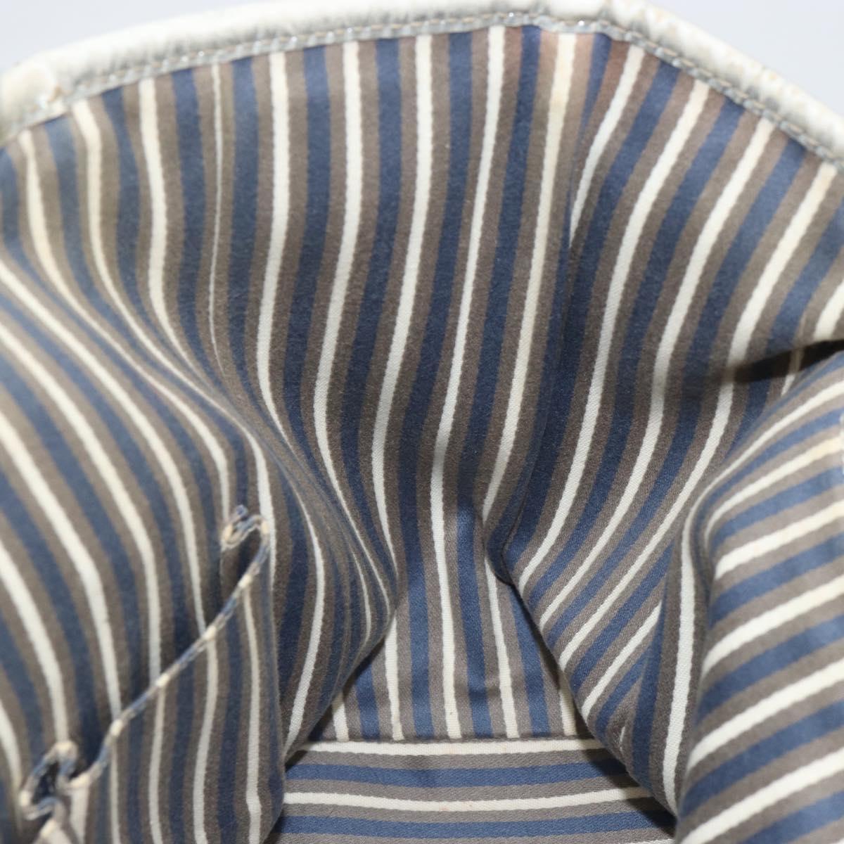 GUCCI GG Canvas Tote Bag Silver Gold 169946 Auth ep11002