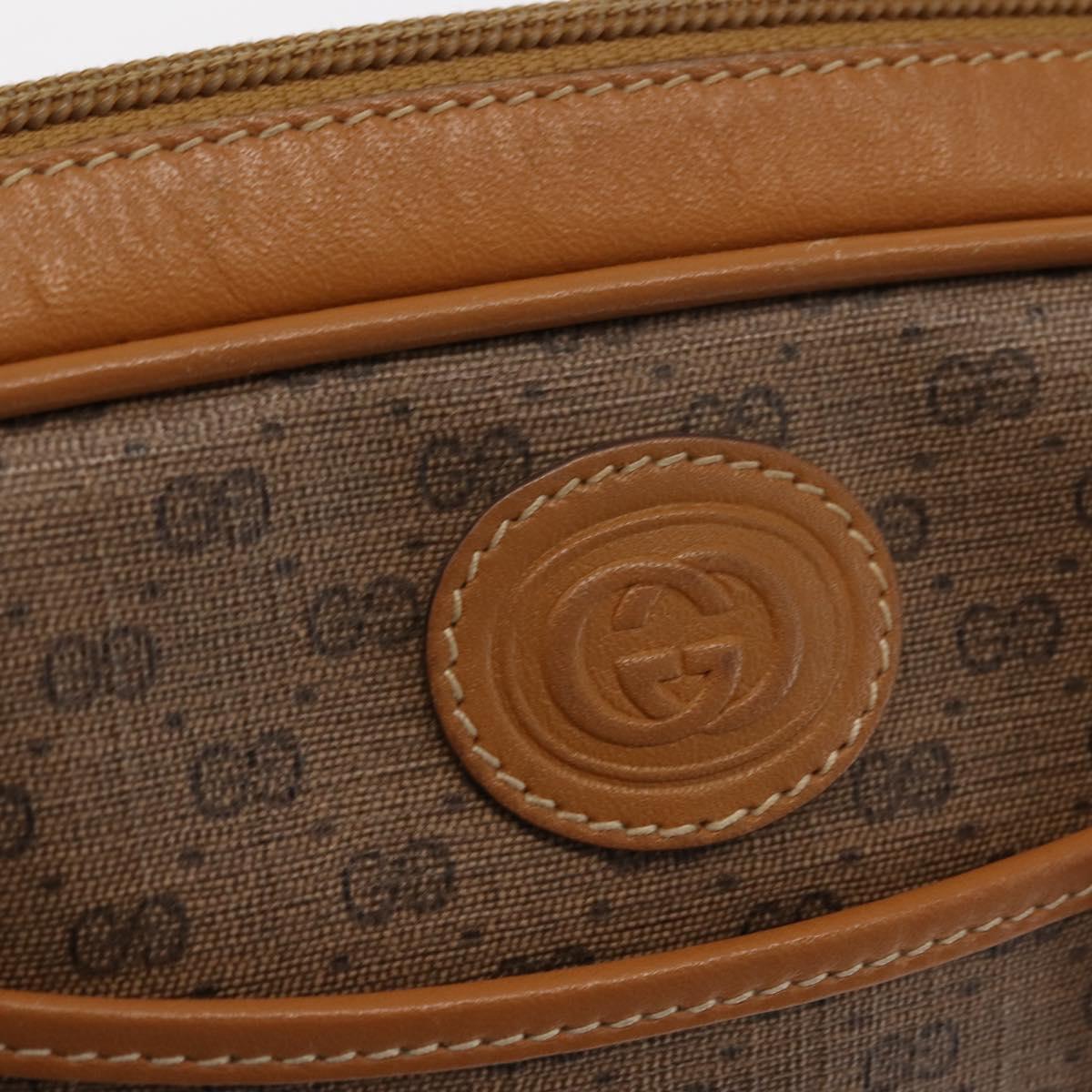 GUCCI Micro GG Supreme Shoulder Bag PVC Beige Gold 007 904 0095 Auth ep11014