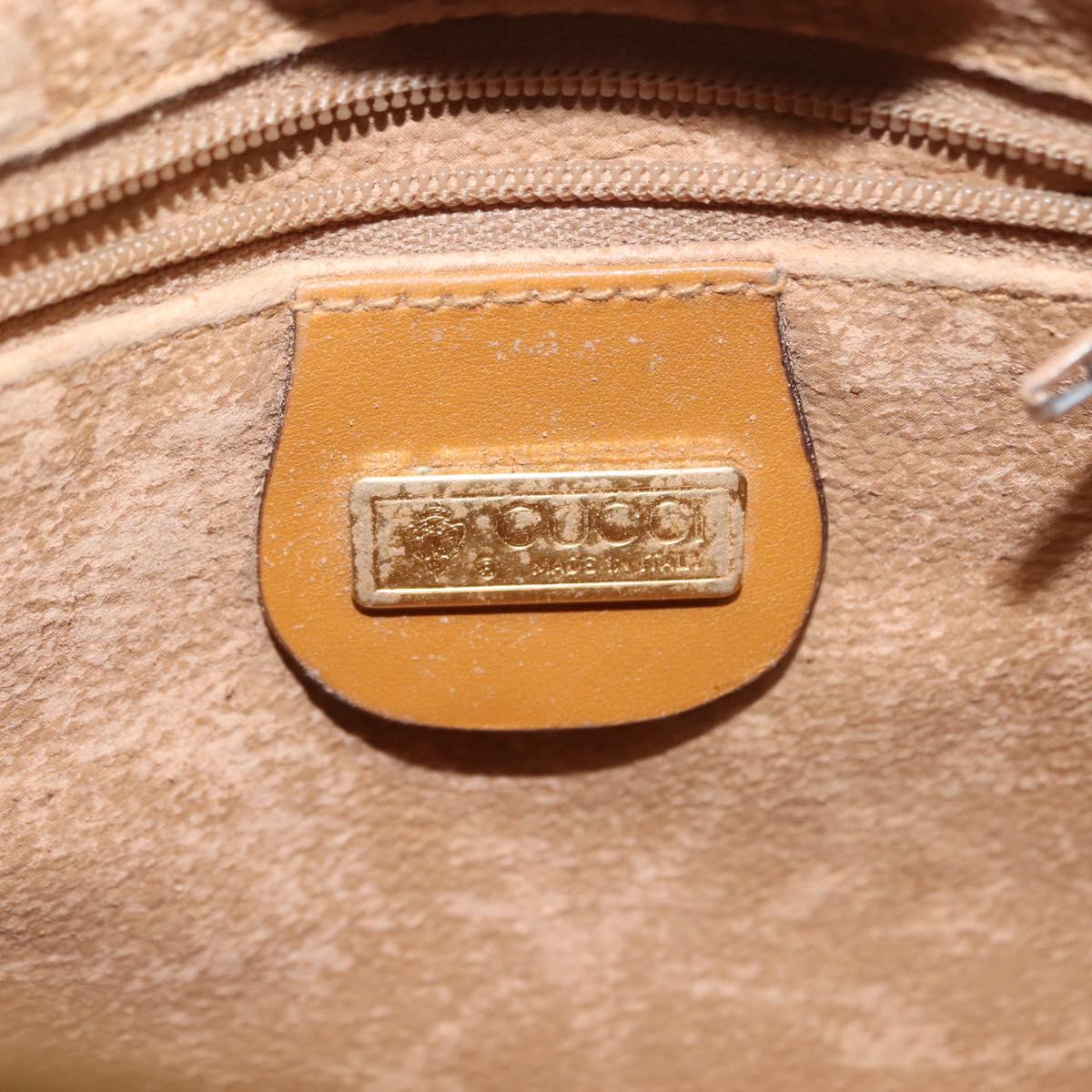 GUCCI Micro GG Supreme Shoulder Bag PVC Beige Gold 007 904 0095 Auth ep11014