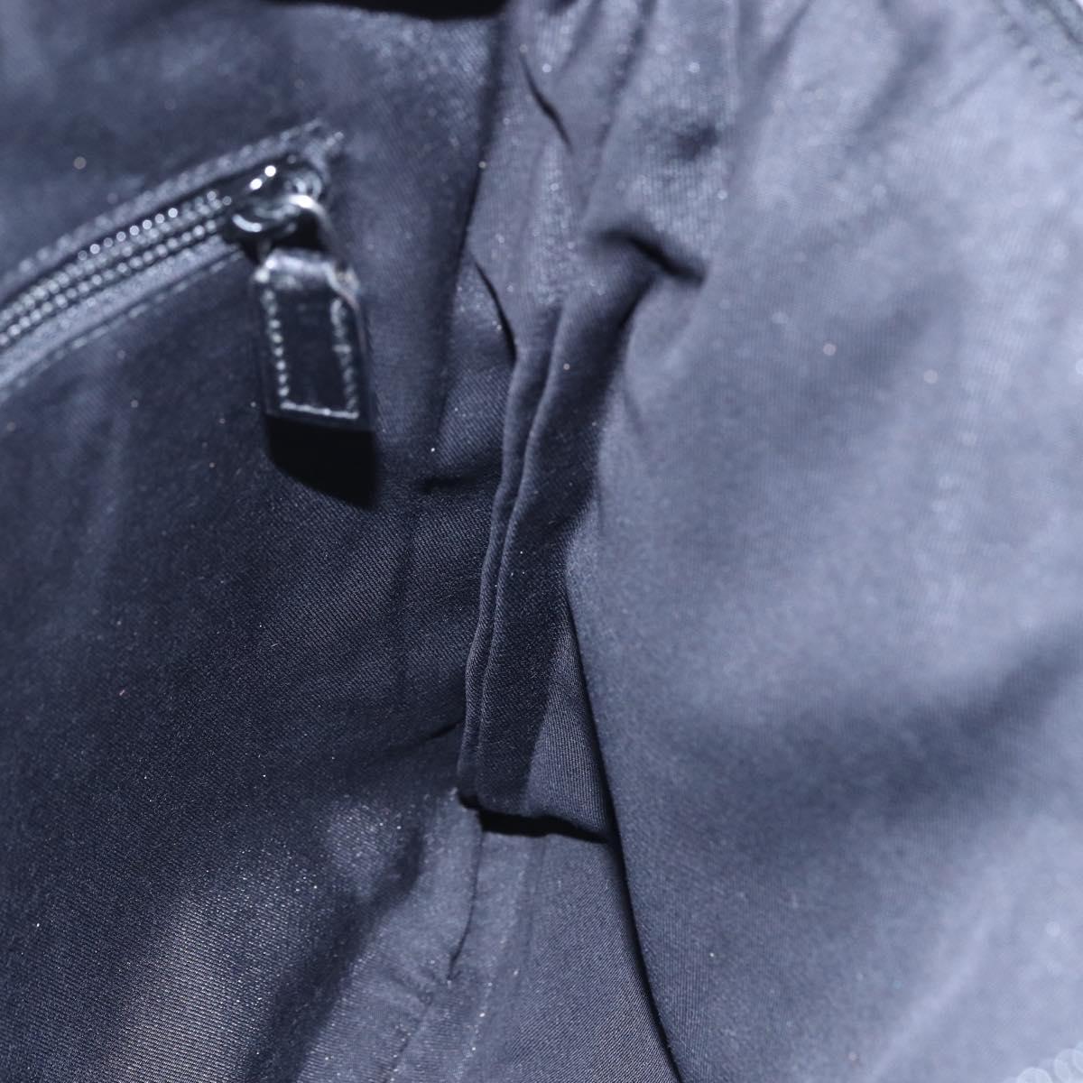 GUCCI GG Canvas Shoulder Bag Black Silver 145857 Auth ep11019