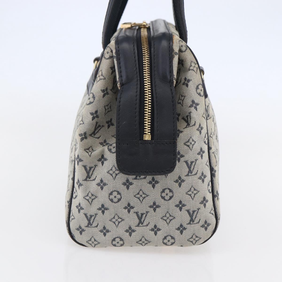 LOUIS VUITTON Monogram Mini Josephine PM Hand Bag Blue M92049 LV Auth ep11021