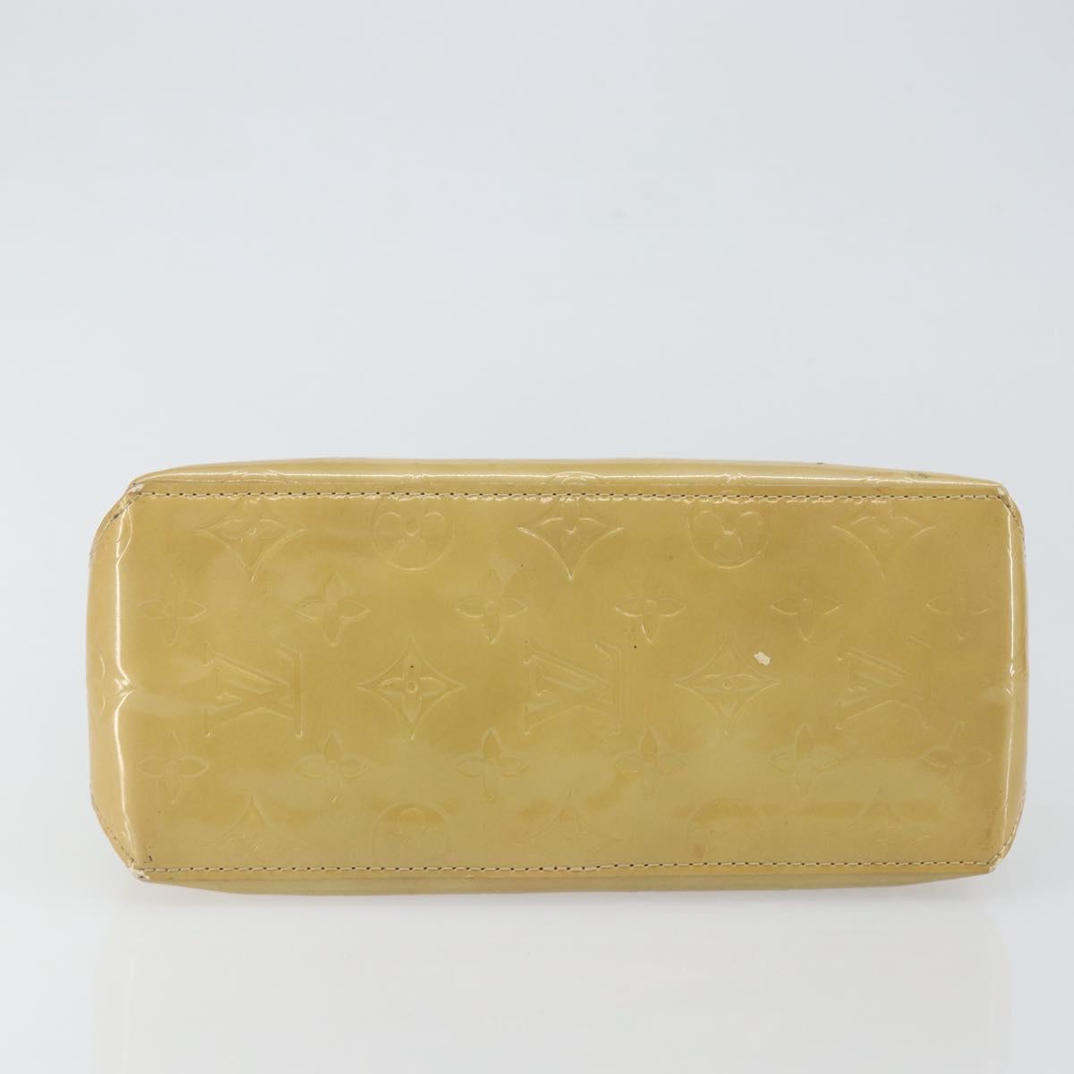 LOUIS VUITTON Monogram Vernis Reade PM Hand Bag Beige M91334 LV Auth ep11022