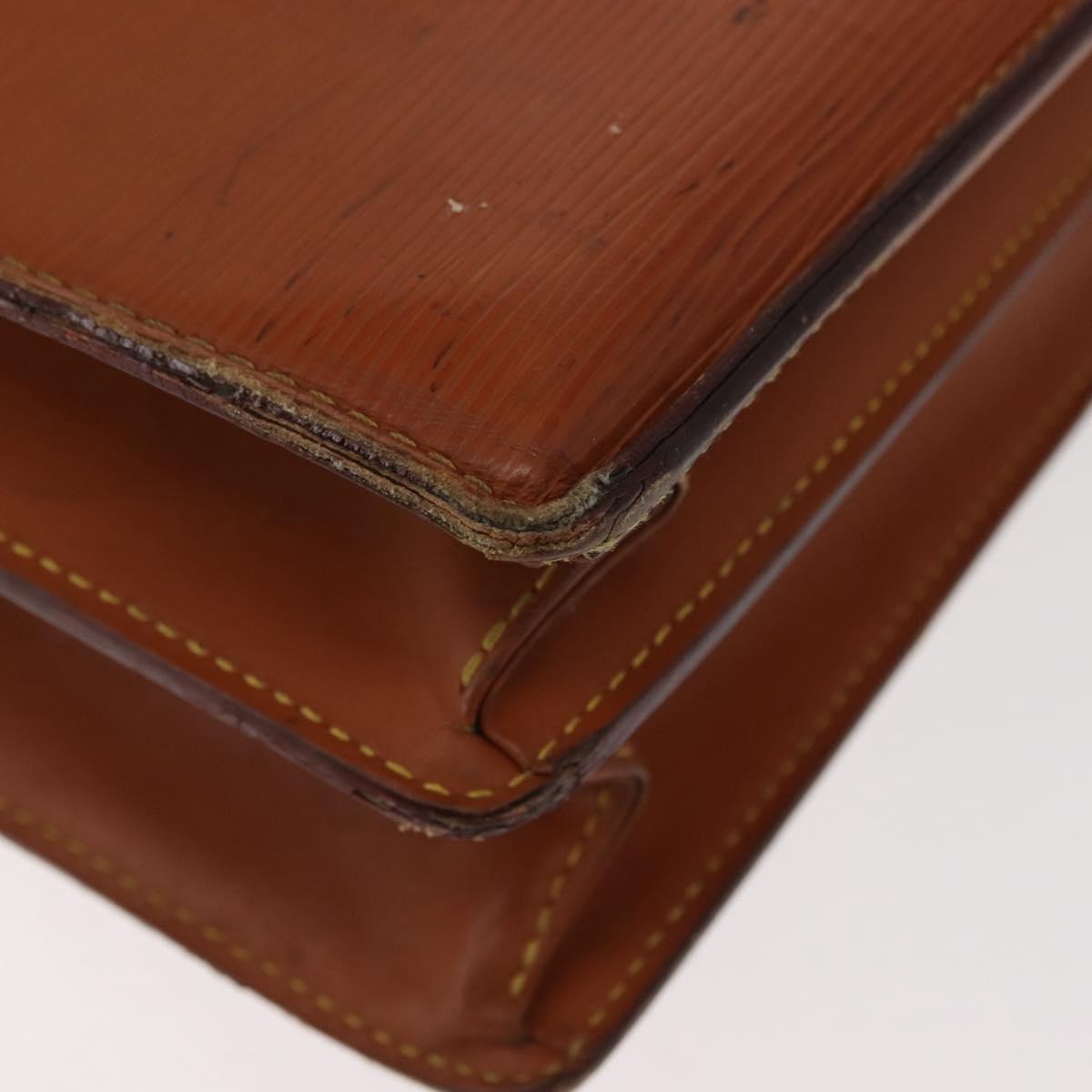 LOUIS VUITTON Epi Serviette Conseiller Briefcase Brown M54423 LV Auth ep11024