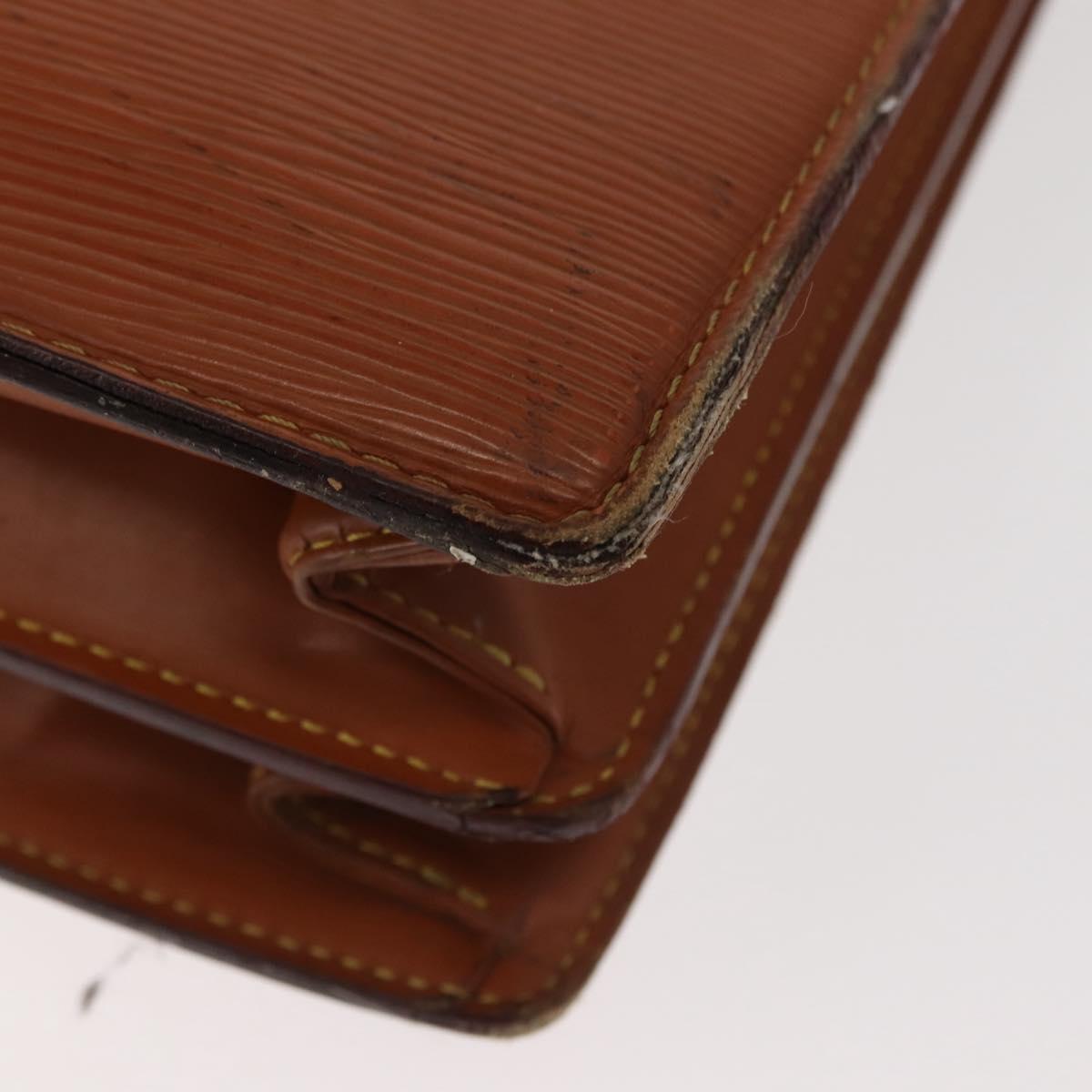 LOUIS VUITTON Epi Serviette Conseiller Briefcase Brown M54423 LV Auth ep11024