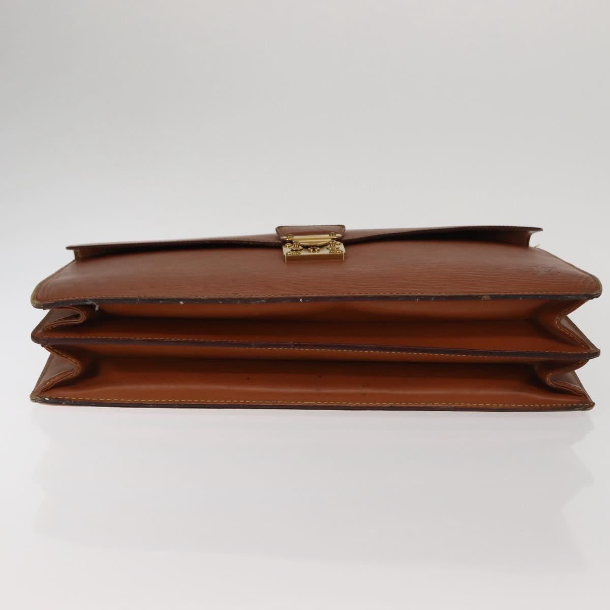 LOUIS VUITTON Epi Serviette Conseiller Briefcase Brown M54423 LV Auth ep11024