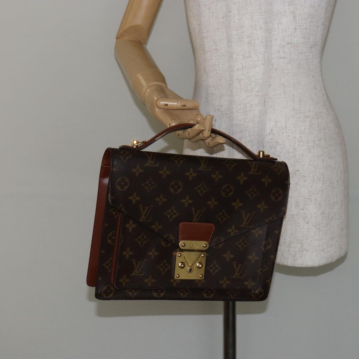 LOUIS VUITTON Monogram Monceau 28 Hand Bag M51185 LV Auth ep11025