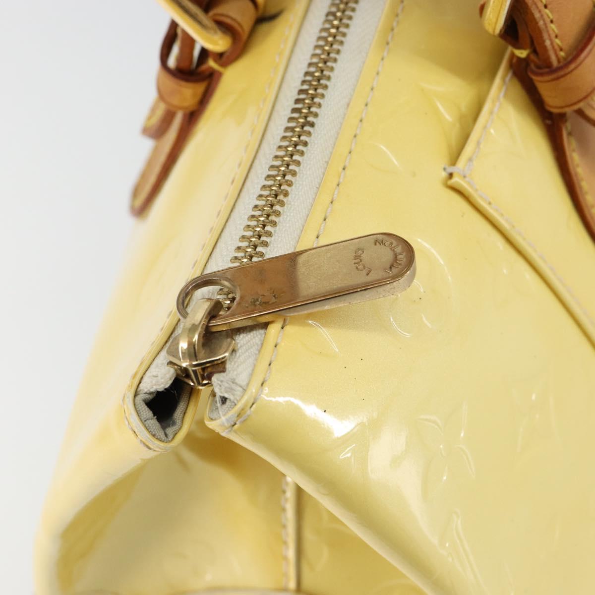 LOUIS VUITTON Monogram Vernis Rosewood Avenue Hand Bag Perle M93508 Auth ep11026