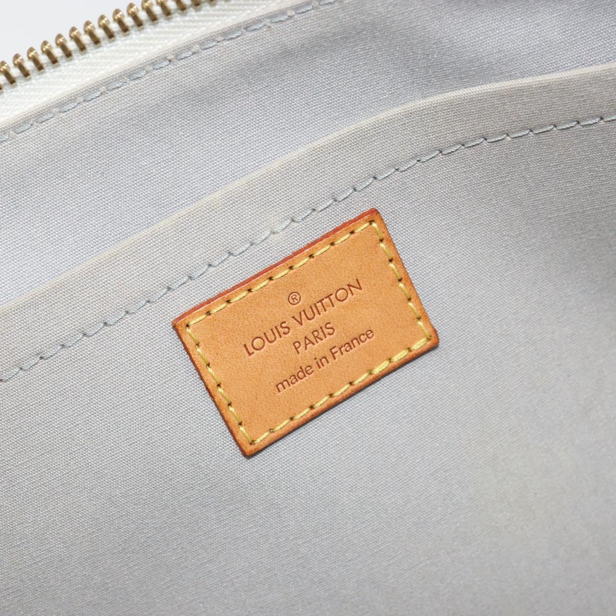 LOUIS VUITTON Monogram Vernis Rosewood Avenue Hand Bag Perle M93508 Auth ep11026