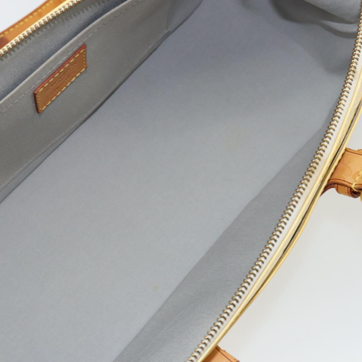 LOUIS VUITTON Monogram Vernis Rosewood Avenue Hand Bag Perle M93508 Auth ep11026