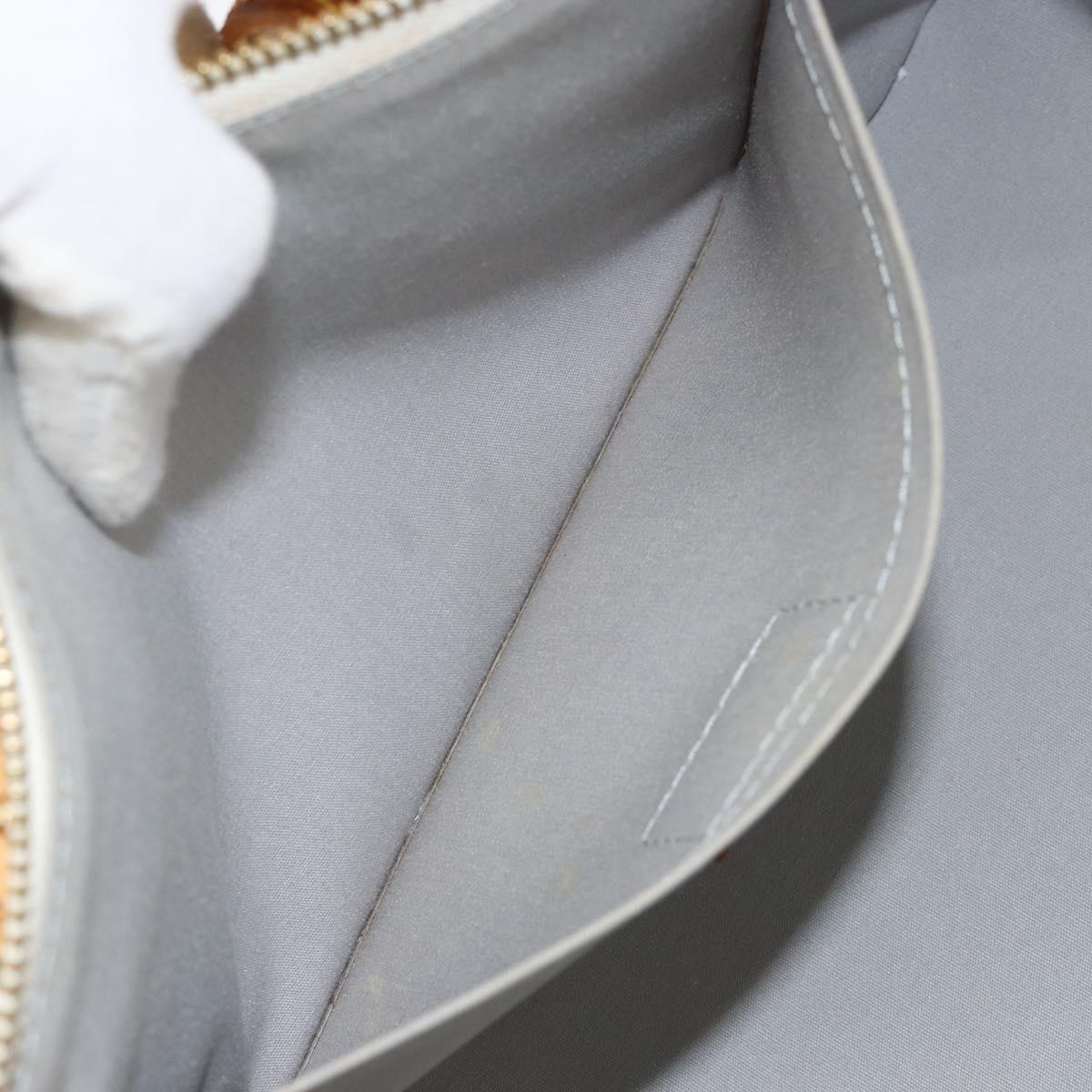 LOUIS VUITTON Monogram Vernis Rosewood Avenue Hand Bag Perle M93508 Auth ep11026