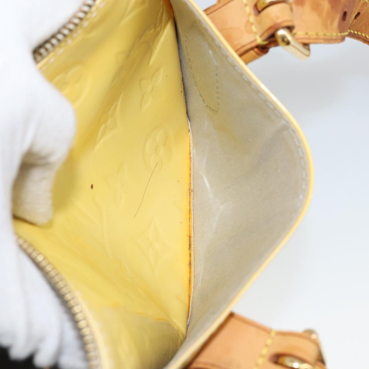 LOUIS VUITTON Monogram Vernis Rosewood Avenue Hand Bag Perle M93508 Auth ep11026