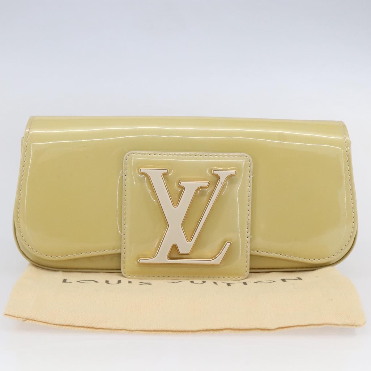 LOUIS VUITTON Monogram Vernis Pochette Sobie Bag Broncorail M93489 Auth ep11027