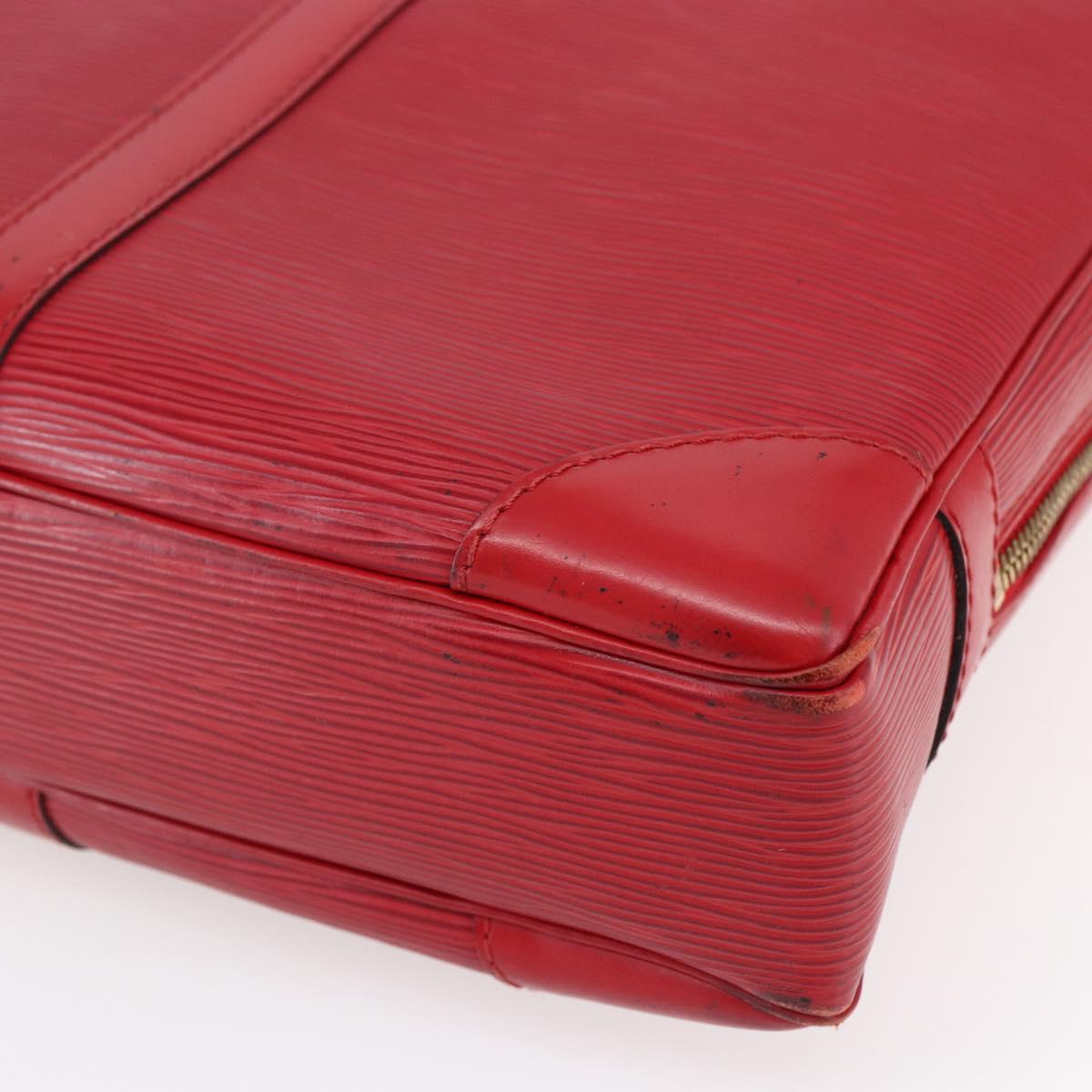 LOUIS VUITTON Epi Porte Documents Voyage Business Bag Red M54477 LV Auth ep11029