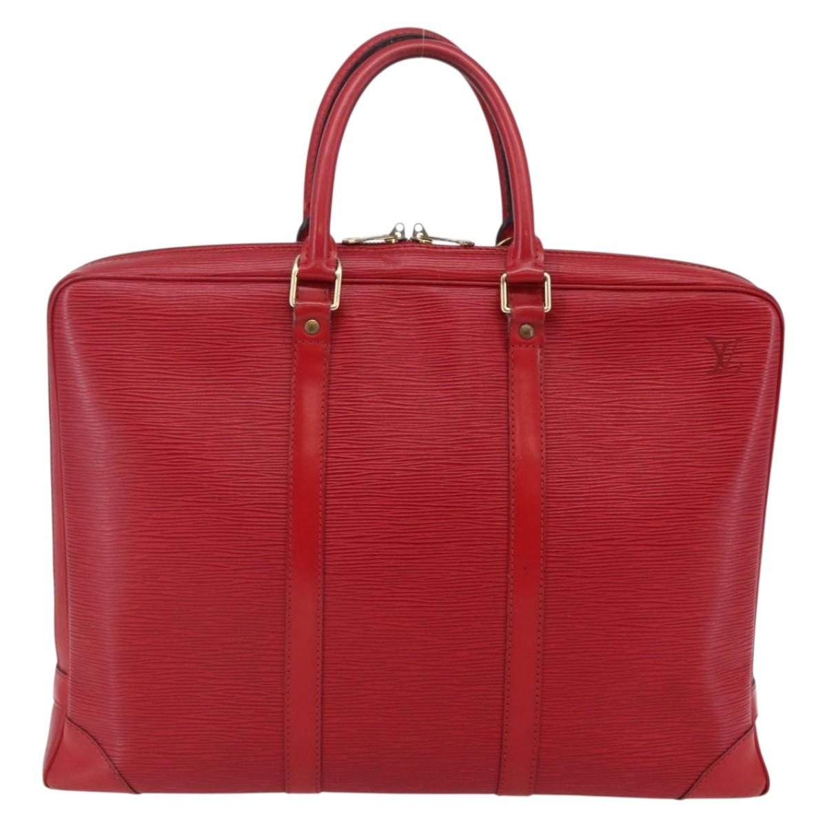 LOUIS VUITTON Epi Porte Documents Voyage Business Bag Red M54477 LV Auth ep11029
