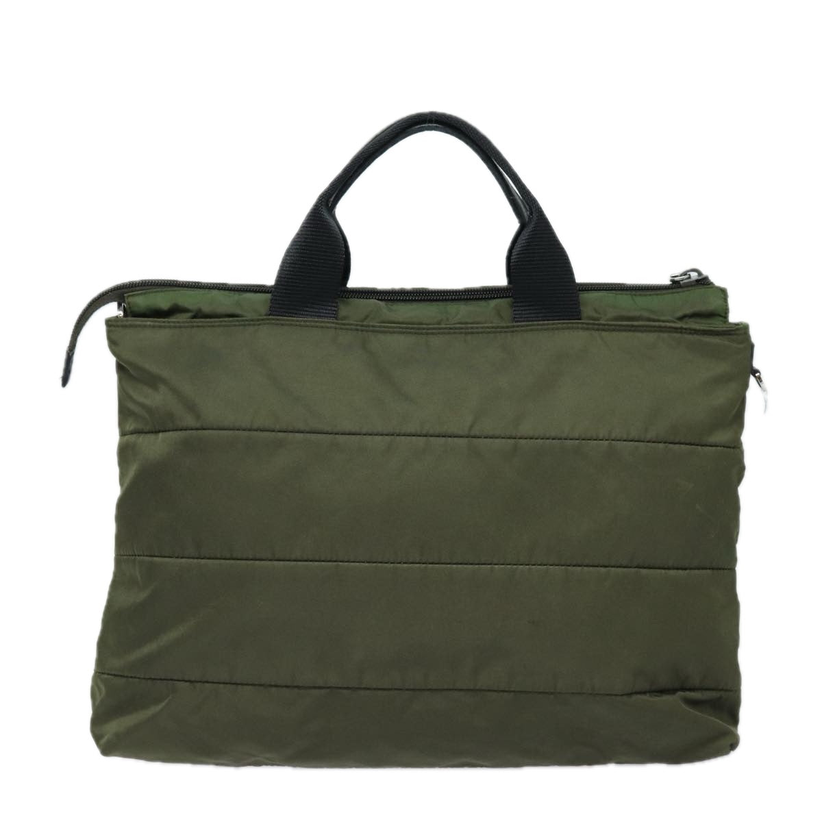 PRADA Hand Bag Nylon 2way Shoulder Bag Green Auth ep1103