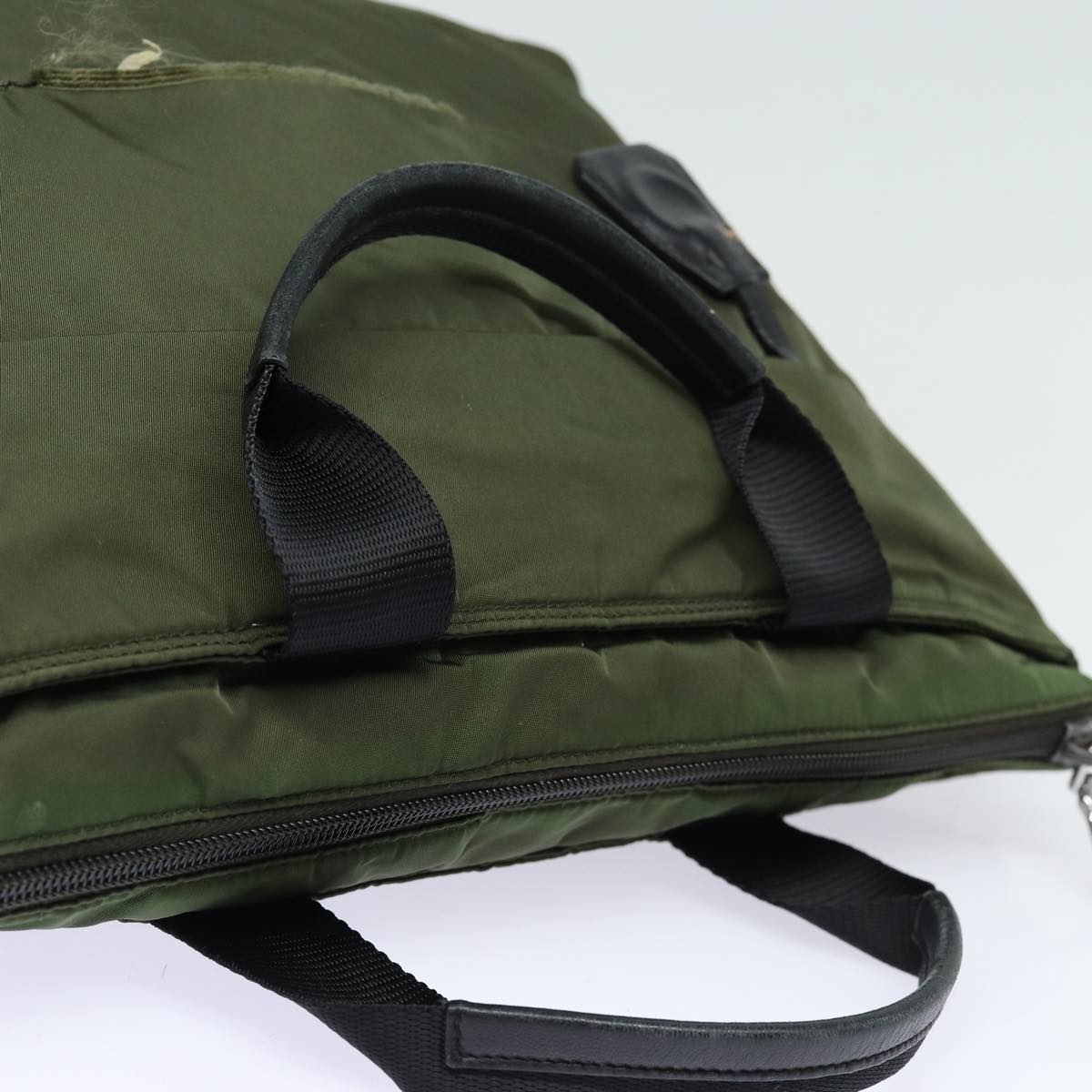 PRADA Hand Bag Nylon 2way Shoulder Bag Green Auth ep1103