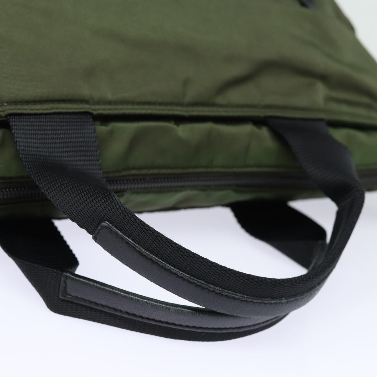 PRADA Hand Bag Nylon 2way Shoulder Bag Green Auth ep1103