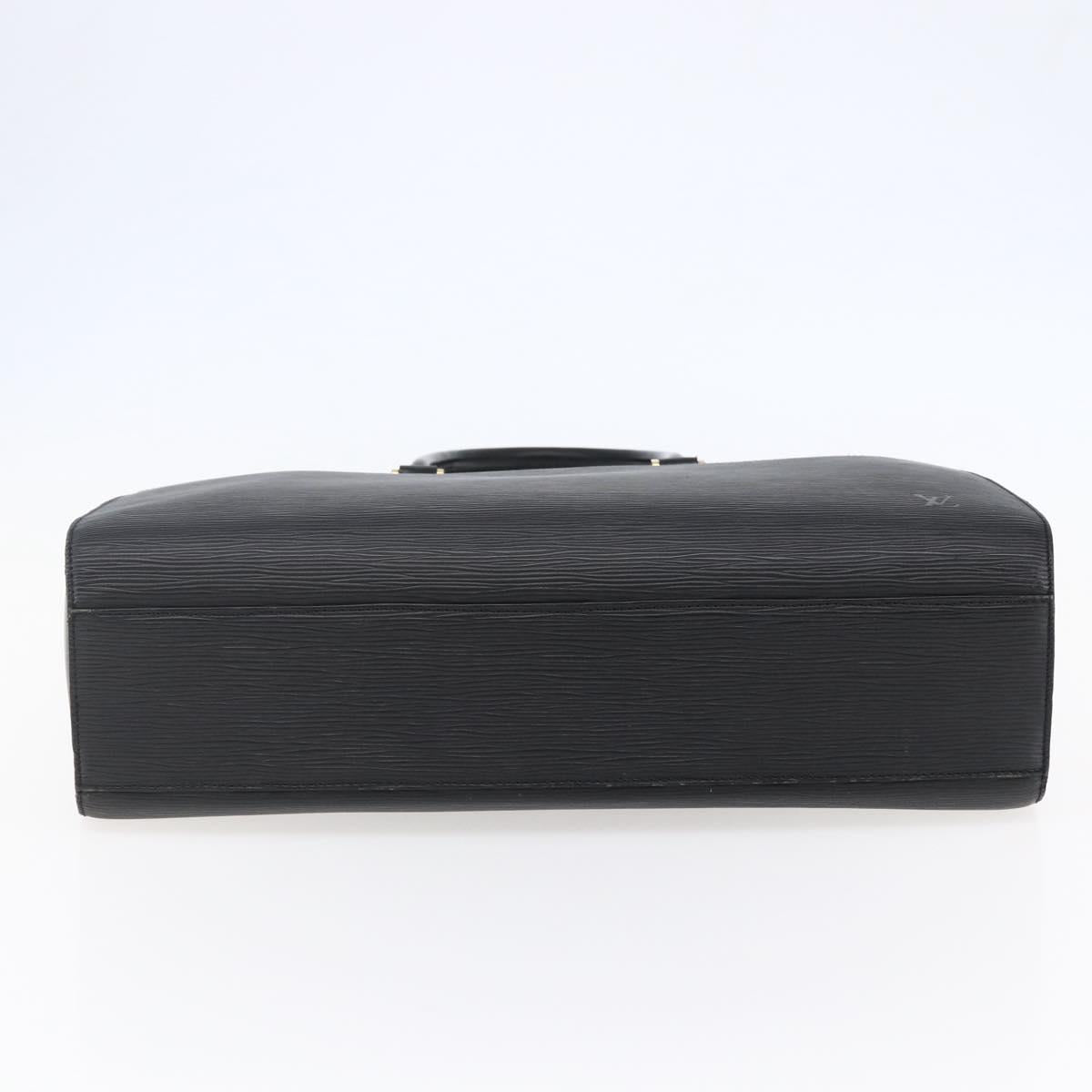 LOUIS VUITTON Epi Sorbonne Business Bag Black M54512 LV Auth ep11032
