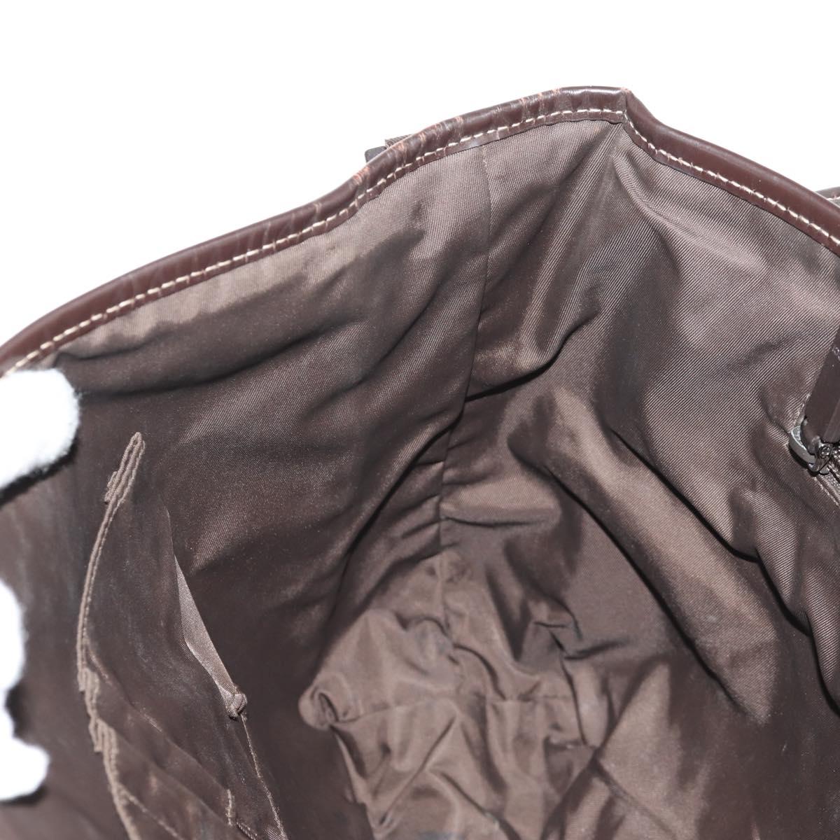 GUCCI GG Supreme Shoulder Bag PVC Leather Beige Brown Auth ep11034