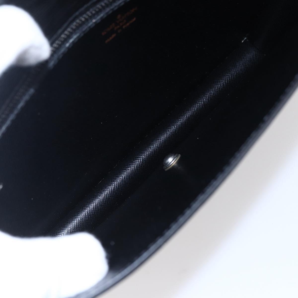 LOUIS VUITTON Epi Trapeze Clutch Bag Black M80165 LV Auth ep11036