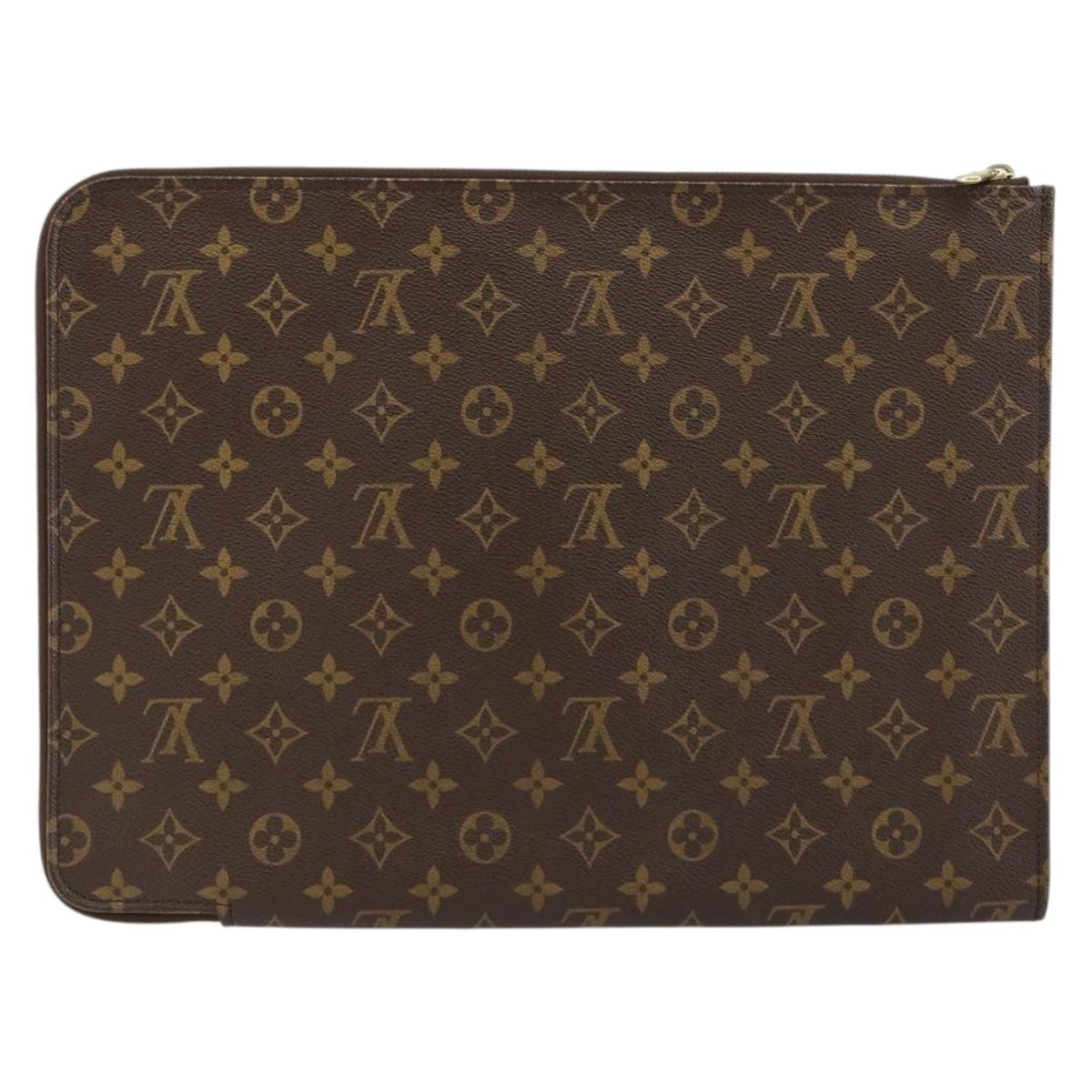 LOUIS VUITTON Monogram Posh Documents Briefcase M53457 LV Auth ep11038