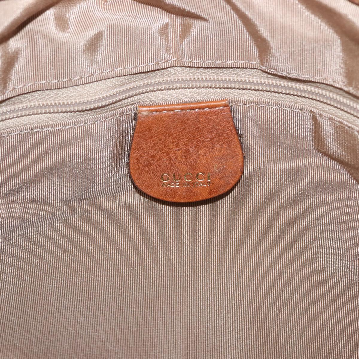 GUCCI Bamboo Hand Bag Leather 2way Brown Auth ep11039