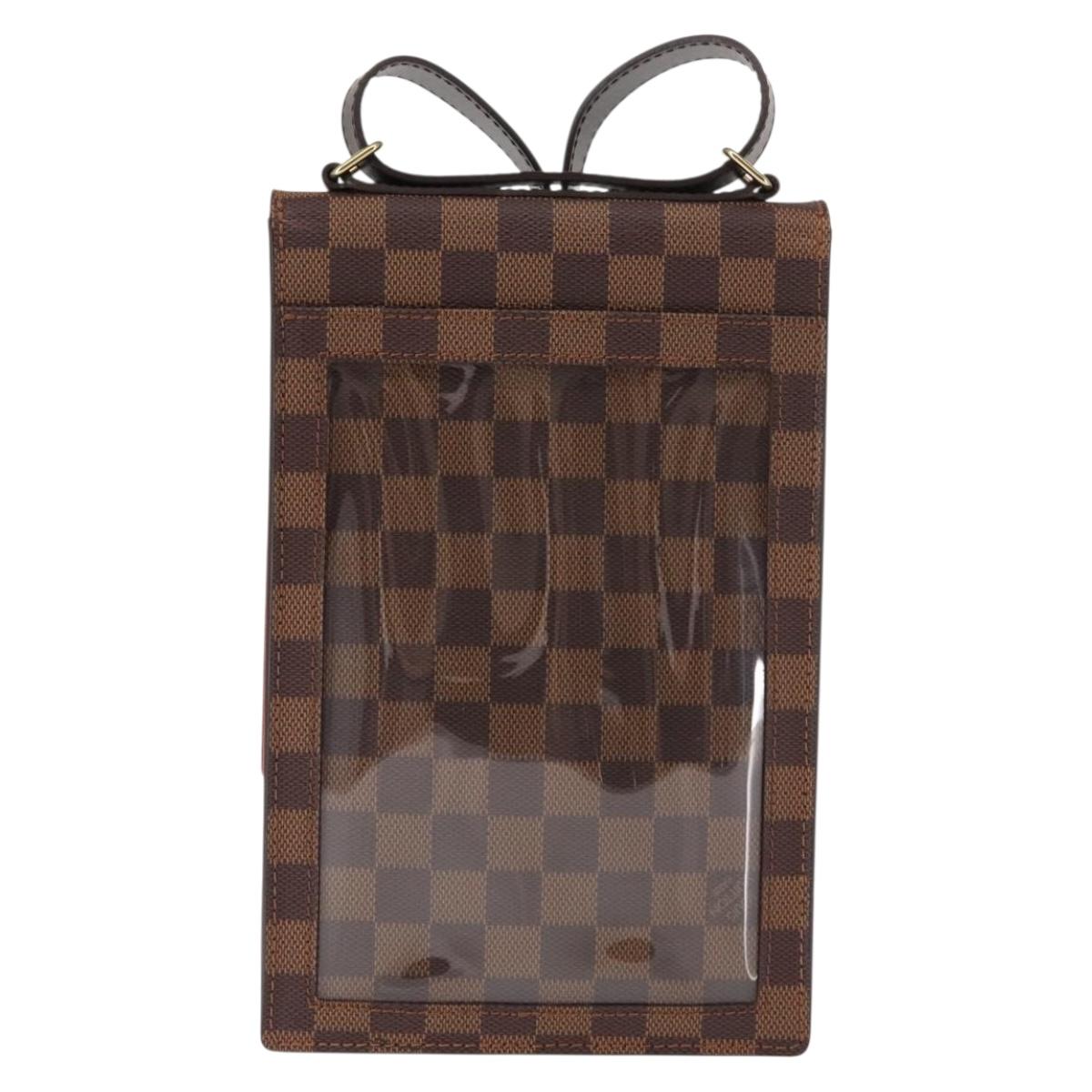 LOUIS VUITTON Damier Ebene Portello Shoulder Bag N45271 LV Auth ep11045