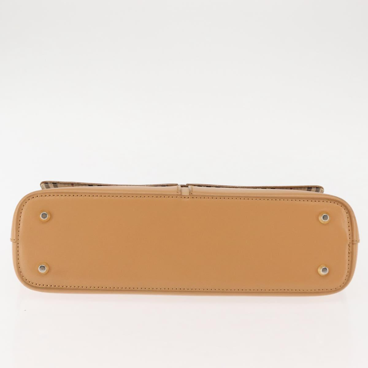 BURBERRY Shoulder Bag Leather Beige Auth ep11052