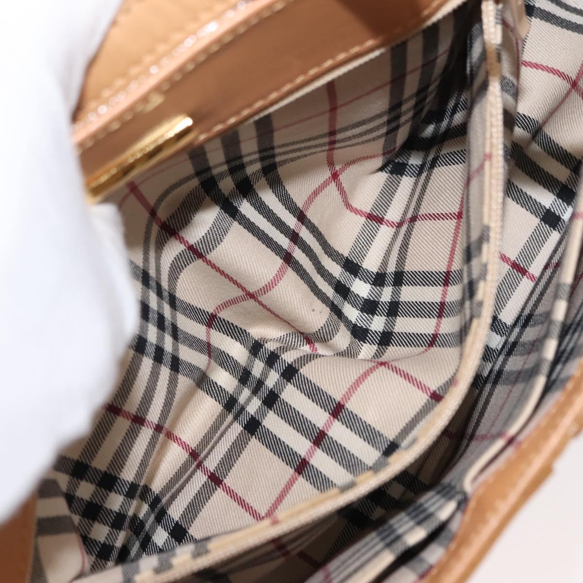 BURBERRY Shoulder Bag Leather Beige Auth ep11052