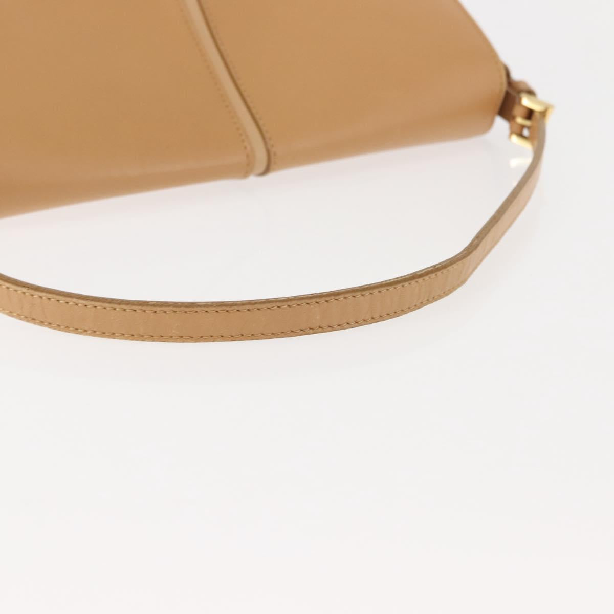 BURBERRY Shoulder Bag Leather Beige Auth ep11052