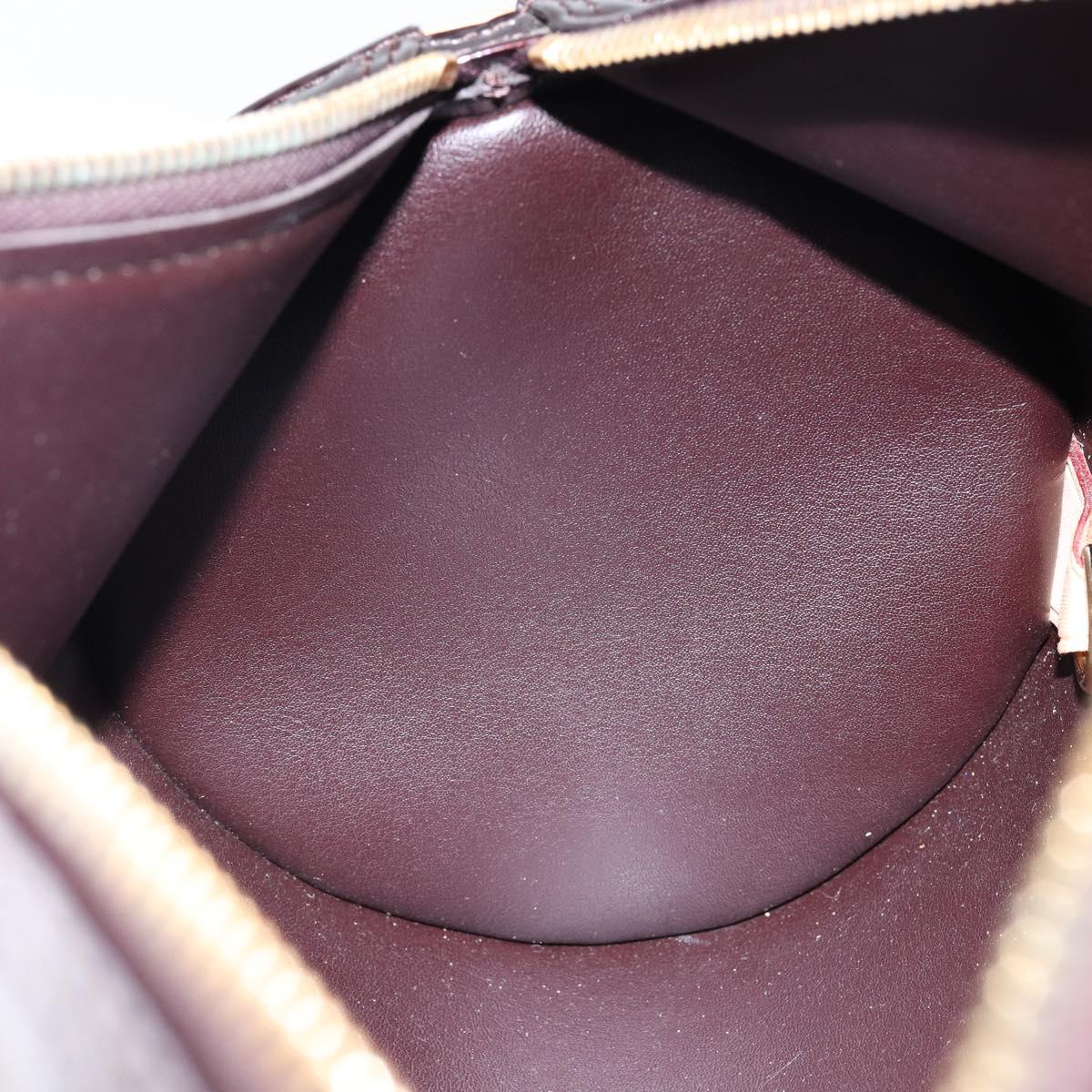 LOUIS VUITTON Monogram Vernis Bedford Hand Bag Amarante M91996 LV Auth ep11060