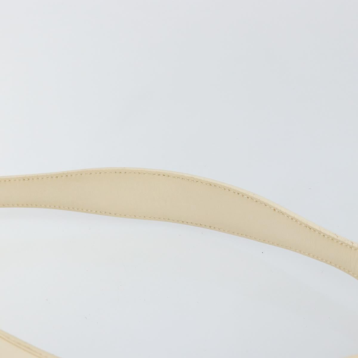GUCCI Jackie Shoulder Bag Leather White Auth ep11062