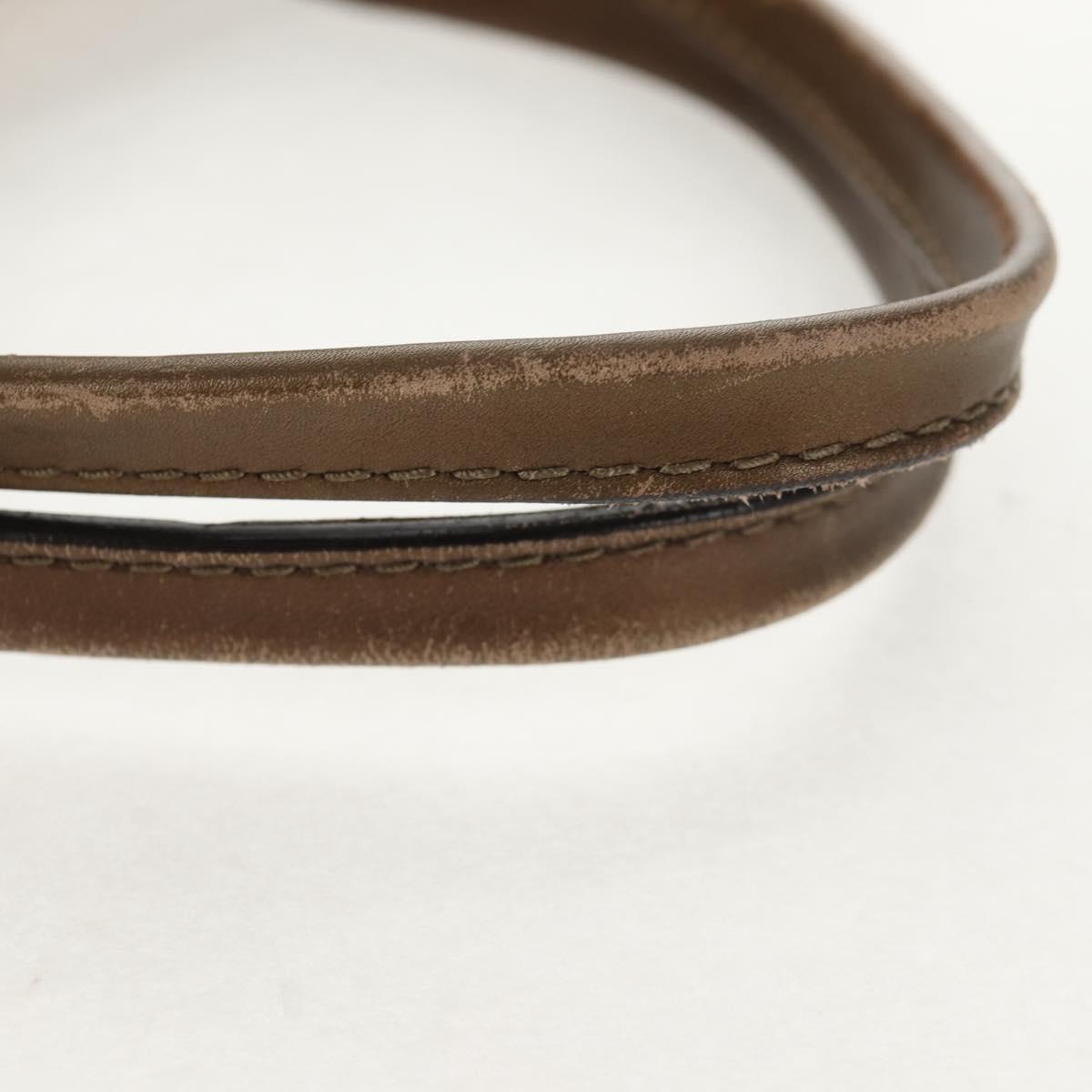 GUCCI GG Canvas Tote Bag Brown Gold Tone Auth ep11063