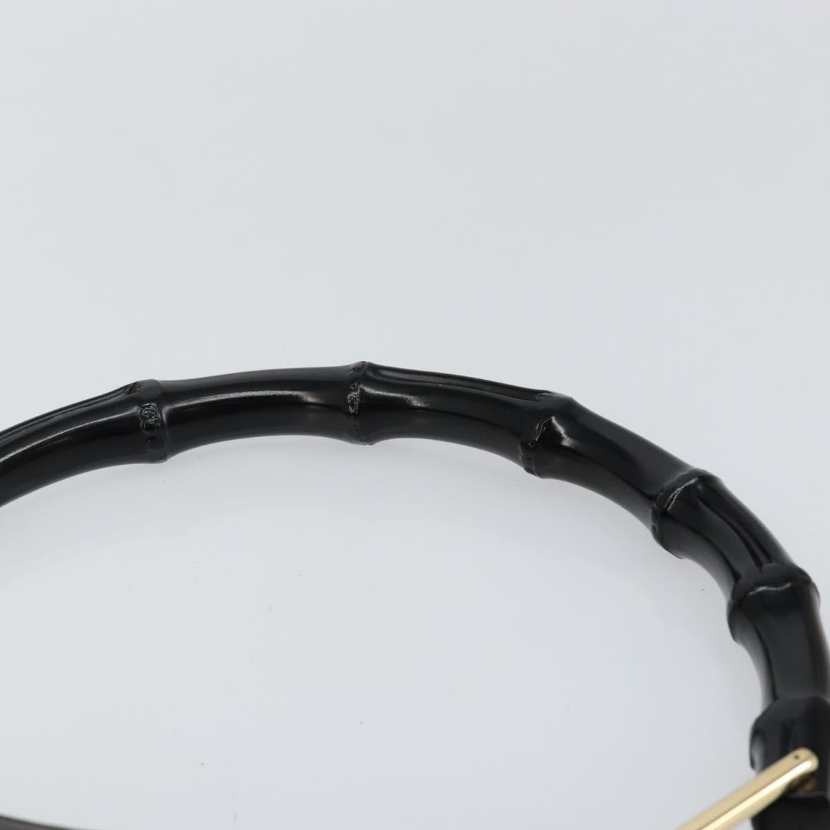 GUCCI Bamboo Shoulder Bag Leather Brown Auth ep11065