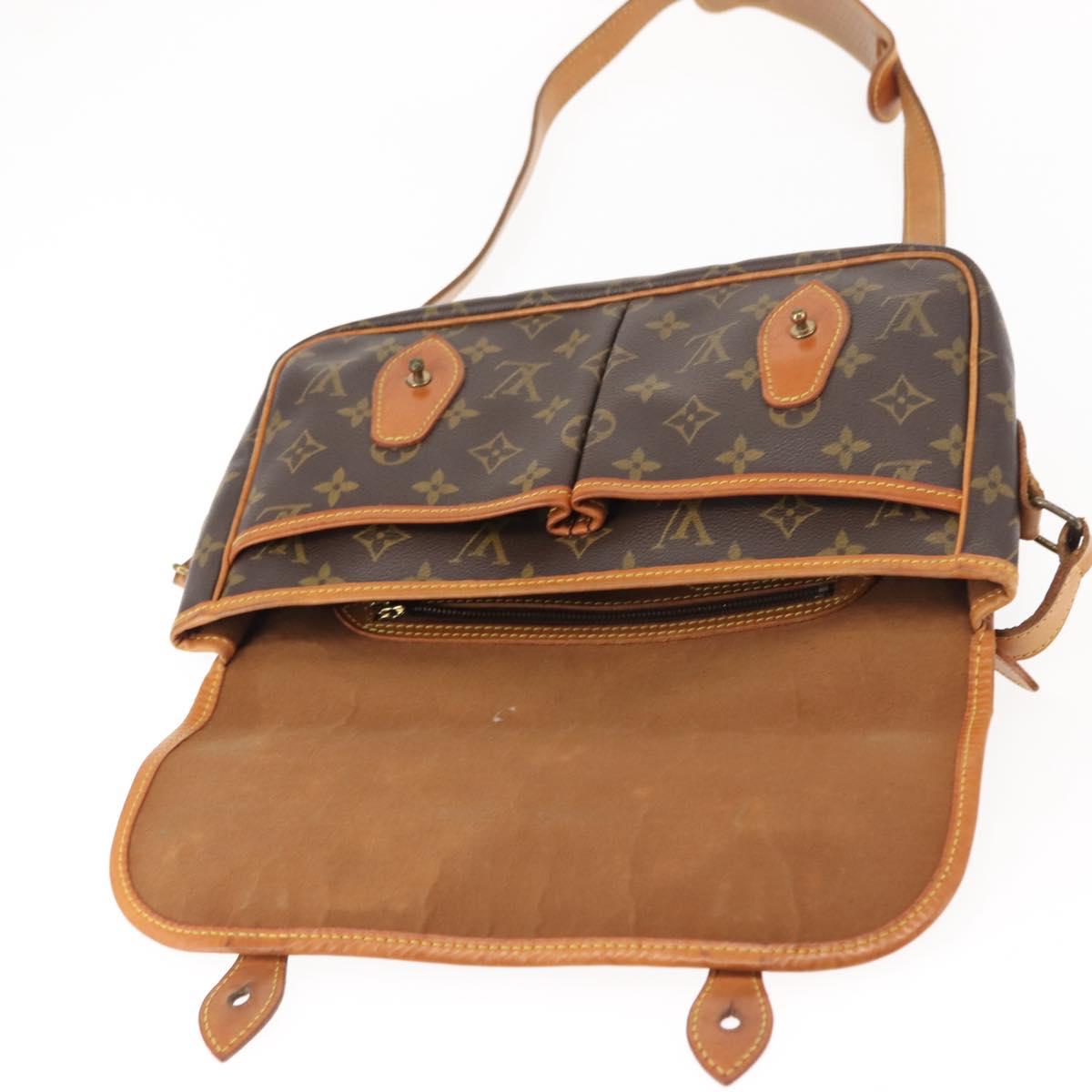 LOUIS VUITTON Monogram Gibeciere MM Shoulder Bag M42247 LV Auth ep11068