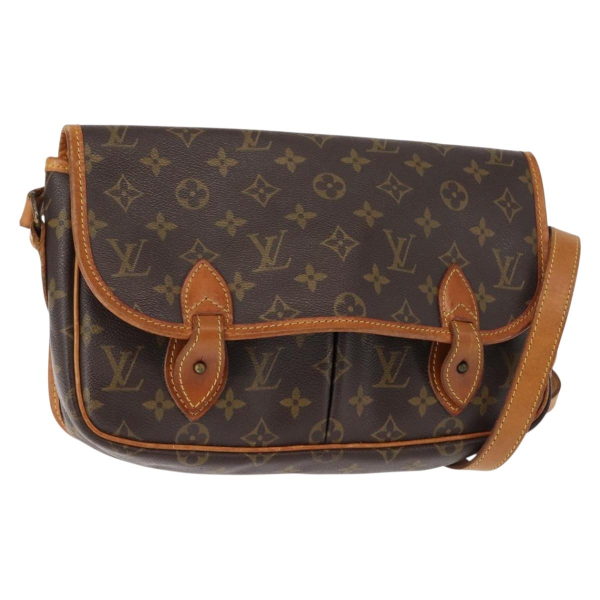 LOUIS VUITTON Monogram Gibeciere MM Shoulder Bag M42247 LV Auth ep11068