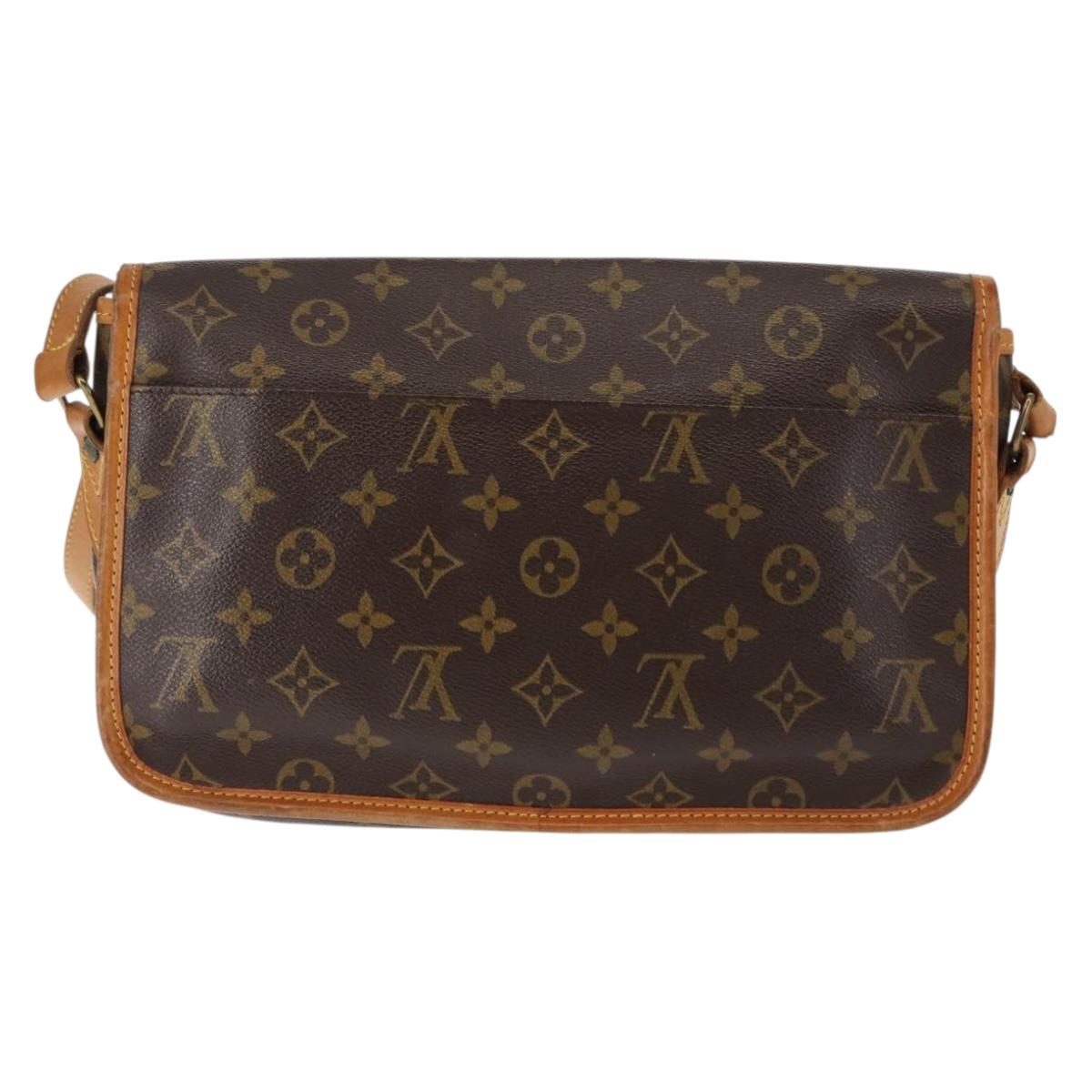 LOUIS VUITTON Monogram Gibeciere MM Shoulder Bag M42247 LV Auth ep11068