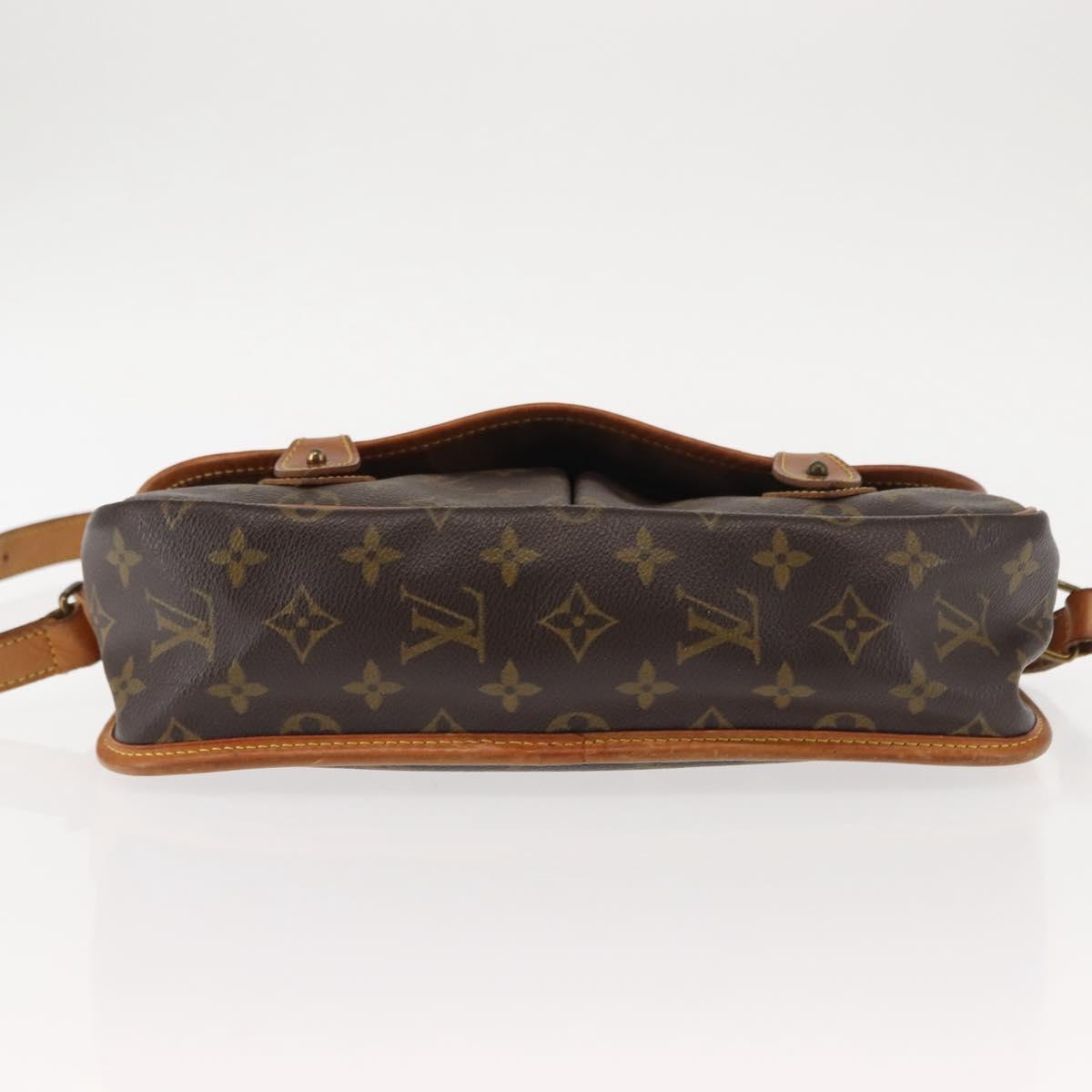 LOUIS VUITTON Monogram Gibeciere MM Shoulder Bag M42247 LV Auth ep11068